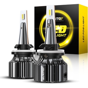 image:imageAUXITO 880899 LED Fog Light Bulbs 18000LM 1000 Brighter 11 PlugandPlay Canbus Ready 893H27W LED Fog Bulbs 6500K Cool White Pack of 2
