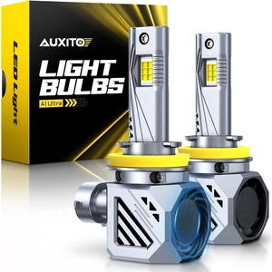 image:imageAUXITO D3S Light Bulbs 50000LM 6500K Cool White Direct Replacement D3SD3R LED Fog Light Bulbs with Fan Plug and Play CANbus Ready No Flicker Pack of 2H11H9H8