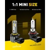 image:imageAUXITO 9006 HB4 LED Switchback Bulb 6500K Cool White amp 3000K Amber Yellow 50000LM Brighter UltraBright Plug N Play Long Lifespan No Flicker Fit For 99 Vehicles 2PCSWhiteYellow 9006HB4