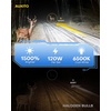 image:imageAUXITO 9006 HB4 LED Switchback Bulb 6500K Cool White amp 3000K Amber Yellow 50000LM Brighter UltraBright Plug N Play Long Lifespan No Flicker Fit For 99 Vehicles 2PCSH119005
