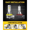 image:imageAUXITO 9006 HB4 LED Switchback Bulb 6500K Cool White amp 3000K Amber Yellow 50000LM Brighter UltraBright Plug N Play Long Lifespan No Flicker Fit For 99 Vehicles 2PCSH11 H8 H9