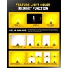 image:imageAUXITO 9006 HB4 LED Switchback Bulb 6500K Cool White amp 3000K Amber Yellow 50000LM Brighter UltraBright Plug N Play Long Lifespan No Flicker Fit For 99 Vehicles 2PCSWhiteYellow 9006HB4