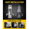 image:imageAUXITO 9006 HB4 LED Switchback Bulb 6500K Cool White amp 3000K Amber Yellow 50000LM Brighter UltraBright Plug N Play Long Lifespan No Flicker Fit For 99 Vehicles 2PCS9008H13