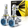 image:imageAUXITO 9006 HB4 LED Switchback Bulb 6500K Cool White amp 3000K Amber Yellow 50000LM Brighter UltraBright Plug N Play Long Lifespan No Flicker Fit For 99 Vehicles 2PCS9012HIR2