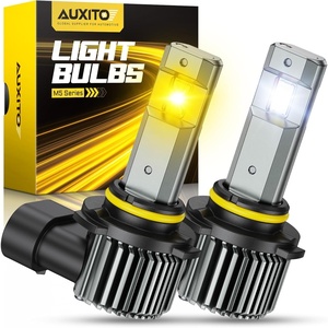 image:imageAUXITO 9006 HB4 LED Switchback Bulb 6500K Cool White amp 3000K Amber Yellow 50000LM Brighter UltraBright Plug N Play Long Lifespan No Flicker Fit For 99 Vehicles 2PCSWhiteYellow 9006HB4