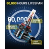 image:imageAUXITO H109145 LED Fog Light Bulbs 18000LM 1000 Brighter 11 PlugandPlay Canbus Ready 914590409045 LED Fog Bulbs 3000K Amber Yellow Pack of 2