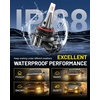 image:imageAUXITO H109145 LED Fog Light Bulbs 18000LM 1000 Brighter 11 PlugandPlay Canbus Ready 914590409045 LED Fog Bulbs 3000K Amber Yellow Pack of 2