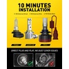 image:imageAUXITO 9007 Bulb HB5 Bulbs 80000LM Brighter UltraBright Plug N Play Long Lifespan No Flicker 99 Compatibility 2PCS9006HB4