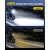 image:imageAUXITO H11 LED Bulb H8 H9 H16 80000LM 6500K Cool White 22W Low Power Consumption PlugNPlay NonPolarity Design Perfect Beam Pattern for Fog Lights Driving Lights Replacement Bulbs Pack of 2T19P15DWhite