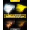 image:imageAUXITO H11 LED Bulb H8 H9 H16 80000LM 6500K Cool White 22W Low Power Consumption PlugNPlay NonPolarity Design Perfect Beam Pattern for Fog Lights Driving Lights Replacement Bulbs Pack of 2H11 White  Yellow