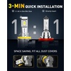 image:imageAUXITO H11 LED Bulb H8 H9 H16 80000LM 6500K Cool White 22W Low Power Consumption PlugNPlay NonPolarity Design Perfect Beam Pattern for Fog Lights Driving Lights Replacement Bulbs Pack of 2H11H8H9