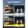 image:imageAUXITO H11 LED Bulb H8 H9 H16 80000LM 6500K Cool White 22W Low Power Consumption PlugNPlay NonPolarity Design Perfect Beam Pattern for Fog Lights Driving Lights Replacement Bulbs Pack of 2H11 White  Yellow