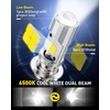 image:imageAUXITO H11 LED Bulb H8 H9 H16 80000LM 6500K Cool White 22W Low Power Consumption PlugNPlay NonPolarity Design Perfect Beam Pattern for Fog Lights Driving Lights Replacement Bulbs Pack of 2T19P15DWhite