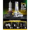 image:imageAUXITO H11 LED Bulb H8 H9 H16 80000LM 6500K Cool White 22W Low Power Consumption PlugNPlay NonPolarity Design Perfect Beam Pattern for Fog Lights Driving Lights Replacement Bulbs Pack of 290059006