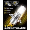 image:imageAUXITO H11 LED Bulb H8 H9 H16 80000LM 6500K Cool White 22W Low Power Consumption PlugNPlay NonPolarity Design Perfect Beam Pattern for Fog Lights Driving Lights Replacement Bulbs Pack of 2H49003HB2