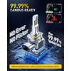 image:imageAUXITO H11 LED Bulb H8 H9 H16 80000LM 6500K Cool White 22W Low Power Consumption PlugNPlay NonPolarity Design Perfect Beam Pattern for Fog Lights Driving Lights Replacement Bulbs Pack of 29012