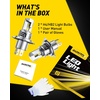 image:imageAUXITO H11 LED Bulb H8 H9 H16 80000LM 6500K Cool White 22W Low Power Consumption PlugNPlay NonPolarity Design Perfect Beam Pattern for Fog Lights Driving Lights Replacement Bulbs Pack of 2H49003HB2
