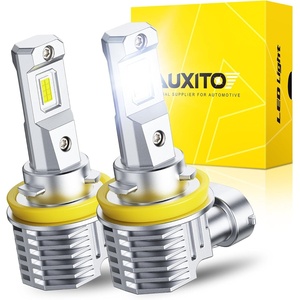 image:imageAUXITO H11 LED Bulb H8 H9 H16 80000LM 6500K Cool White 22W Low Power Consumption PlugNPlay NonPolarity Design Perfect Beam Pattern for Fog Lights Driving Lights Replacement Bulbs Pack of 2H11H8H9