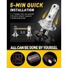 image:imageAUXITO 9006HB4 LED Switchback Bulbs 6500K White amp 3000K Amber Yellow 1000 50000LM Ultra Bright No Flicker 3MinPlug and Play 30 Years Lifespan Fits 99 Vehicles Pack of 2H7
