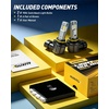 image:imageAUXITO 9006HB4 LED Switchback Bulbs 6500K White amp 3000K Amber Yellow 1000 50000LM Ultra Bright No Flicker 3MinPlug and Play 30 Years Lifespan Fits 99 Vehicles Pack of 29006HB4 Dual Color Bulb