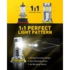 image:imageAUXITO 9006HB4 LED Switchback Bulbs 6500K White amp 3000K Amber Yellow 1000 50000LM Ultra Bright No Flicker 3MinPlug and Play 30 Years Lifespan Fits 99 Vehicles Pack of 29007 HB5