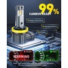 image:imageAUXITO 9006HB4 LED Switchback Bulbs 6500K White amp 3000K Amber Yellow 1000 50000LM Ultra Bright No Flicker 3MinPlug and Play 30 Years Lifespan Fits 99 Vehicles Pack of 2H11 Dual Color Bulb