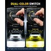 image:imageAUXITO 9006HB4 LED Switchback Bulbs 6500K White amp 3000K Amber Yellow 1000 50000LM Ultra Bright No Flicker 3MinPlug and Play 30 Years Lifespan Fits 99 Vehicles Pack of 2H11 Dual Color Bulb