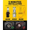 image:imageAUXITO 9006HB4 LED Switchback Bulbs 6500K White amp 3000K Amber Yellow 1000 50000LM Ultra Bright No Flicker 3MinPlug and Play 30 Years Lifespan Fits 99 Vehicles Pack of 29007 HB5