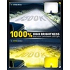 image:imageAUXITO 9006HB4 LED Switchback Bulbs 6500K White amp 3000K Amber Yellow 1000 50000LM Ultra Bright No Flicker 3MinPlug and Play 30 Years Lifespan Fits 99 Vehicles Pack of 2H11 Dual Color Bulb