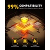 image:imageAUXITO 9145 H10 9140 LED Fog Light Bulbs 6000LM 300 Per Set 6500K White  Fanless Mini Size Fog Lights Replacement for Cars CSP LED Chips IP68 5Min Install Pack of 2