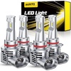 image:imageAUXITO 9006HB4 LED Switchback Bulbs 6500K White amp 3000K Amber Yellow 1000 50000LM Ultra Bright No Flicker 3MinPlug and Play 30 Years Lifespan Fits 99 Vehicles Pack of 290059006