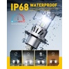 image:imageAUXITO 9005 Bulbs 80000LM 15X Super Output 6500K Cool White Long Lifespan Adjustable Beam with Cooling Fan Pack of 2 PlugNPlay Pack of 29003H4HB2