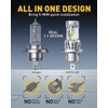 image:imageAUXITO 9005 Bulbs 80000LM 15X Super Output 6500K Cool White Long Lifespan Adjustable Beam with Cooling Fan Pack of 2 PlugNPlay Pack of 29003H4HB2