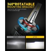 image:imageAUXITO 9005 Bulbs 80000LM 15X Super Output 6500K Cool White Long Lifespan Adjustable Beam with Cooling Fan Pack of 2 PlugNPlay Pack of 29005HB3