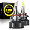 image:imageAUXITO 9005 Bulbs 80000LM 15X Super Output 6500K Cool White Long Lifespan Adjustable Beam with Cooling Fan Pack of 2 PlugNPlay Pack of 29005HB3