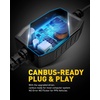 image:imageAUXITO H4 9003 HB2 LED Bulbs 700 Brighter 6500K White Replacement for 9003H4 Halogen Bulb HB2 Fog Lights Canbus Plug and Play Pack of 2