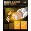 image:imageOXILAM 2026 Upgraded 7440 LED Bulb Amber with Fan CANBUS Error Free 4000LM 600 Brighter Turn Signal Light Anti Hyper Flash T20 7441 W21W WY21W 7440NA Blinker Bulb Replacement Pack of 2Amber Yellow