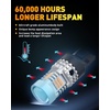 image:imageOXILAM 2026 Upgraded 7440 LED Bulb Amber with Fan CANBUS Error Free 4000LM 600 Brighter Turn Signal Light Anti Hyper Flash T20 7441 W21W WY21W 7440NA Blinker Bulb Replacement Pack of 2Amber Yellow