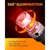 image:imageOXILAM 2026 Upgraded 7440 LED Bulb Amber with Fan CANBUS Error Free 4000LM 600 Brighter Turn Signal Light Anti Hyper Flash T20 7441 W21W WY21W 7440NA Blinker Bulb Replacement Pack of 2Brilliant Red