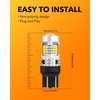 image:imageOXILAM 2026 Upgraded 7440 LED Bulb Amber with Fan CANBUS Error Free 4000LM 600 Brighter Turn Signal Light Anti Hyper Flash T20 7441 W21W WY21W 7440NA Blinker Bulb Replacement Pack of 2Xenon White