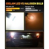 image:imageOXILAM 2026 Upgraded 7440 LED Bulb Amber with Fan CANBUS Error Free 4000LM 600 Brighter Turn Signal Light Anti Hyper Flash T20 7441 W21W WY21W 7440NA Blinker Bulb Replacement Pack of 2Xenon White