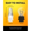 image:imageOXILAM 2026 Upgraded 7440 LED Bulb Amber with Fan CANBUS Error Free 4000LM 600 Brighter Turn Signal Light Anti Hyper Flash T20 7441 W21W WY21W 7440NA Blinker Bulb Replacement Pack of 2Xenon White