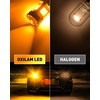 image:imageOXILAM 2026 Upgraded 7440 LED Bulb Amber with Fan CANBUS Error Free 4000LM 600 Brighter Turn Signal Light Anti Hyper Flash T20 7441 W21W WY21W 7440NA Blinker Bulb Replacement Pack of 2Amber Yellow