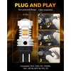 image:imageOXILAM 2026 Upgraded 7440 LED Bulb Amber with Fan CANBUS Error Free 4000LM 600 Brighter Turn Signal Light Anti Hyper Flash T20 7441 W21W WY21W 7440NA Blinker Bulb Replacement Pack of 2AmberWhite