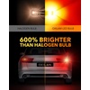 image:imageOXILAM 2026 Upgraded 7440 LED Bulb Amber with Fan CANBUS Error Free 4000LM 600 Brighter Turn Signal Light Anti Hyper Flash T20 7441 W21W WY21W 7440NA Blinker Bulb Replacement Pack of 2Brilliant Red