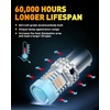 image:imageOXILAM 2026 Upgraded 7440 LED Bulb Amber with Fan CANBUS Error Free 4000LM 600 Brighter Turn Signal Light Anti Hyper Flash T20 7441 W21W WY21W 7440NA Blinker Bulb Replacement Pack of 2Amber Yellow