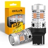 image:imageOXILAM 2026 Upgraded 7440 LED Bulb Amber with Fan CANBUS Error Free 4000LM 600 Brighter Turn Signal Light Anti Hyper Flash T20 7441 W21W WY21W 7440NA Blinker Bulb Replacement Pack of 2Amber Yellow