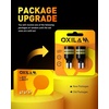 image:imageOXILAM 2026 Upgraded 7440 LED Bulb Amber with Fan CANBUS Error Free 4000LM 600 Brighter Turn Signal Light Anti Hyper Flash T20 7441 W21W WY21W 7440NA Blinker Bulb Replacement Pack of 2Xenon White