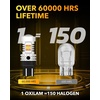 image:imageOXILAM 2026 Upgraded 7440 LED Bulb Amber with Fan CANBUS Error Free 4000LM 600 Brighter Turn Signal Light Anti Hyper Flash T20 7441 W21W WY21W 7440NA Blinker Bulb Replacement Pack of 2AmberWhite