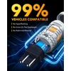 image:imageOXILAM 2026 Upgraded 7440 LED Bulb Amber with Fan CANBUS Error Free 4000LM 600 Brighter Turn Signal Light Anti Hyper Flash T20 7441 W21W WY21W 7440NA Blinker Bulb Replacement Pack of 2AmberWhite